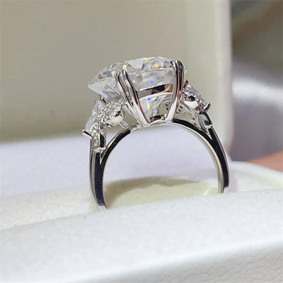 10 Carat Moissanite 925 Sterling Silver Ring - Style Chic Couture