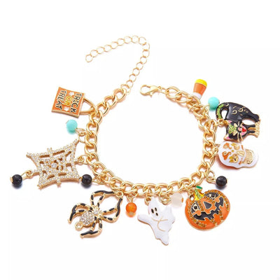 18K Gold - Plated Halloween Theme Bracelet - Style Chic Couture