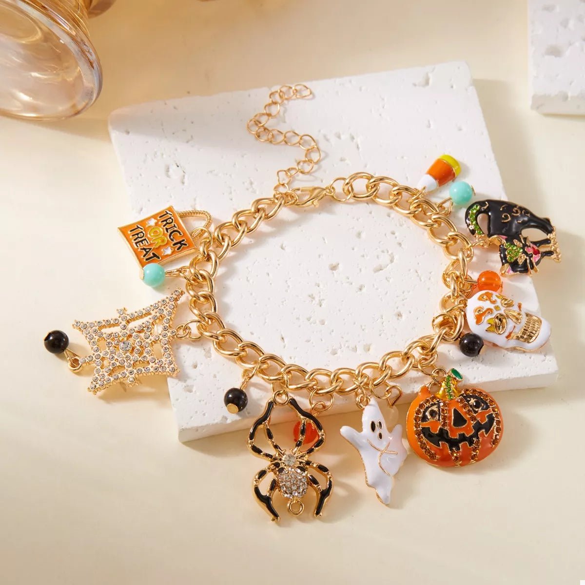 18K Gold - Plated Halloween Theme Bracelet - Style Chic Couture