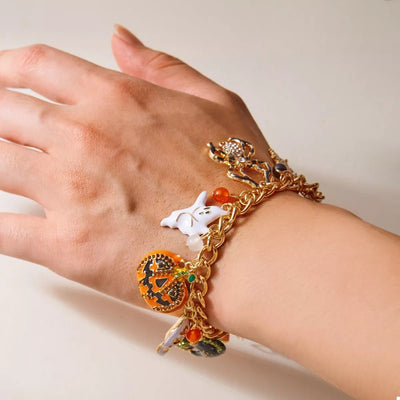 18K Gold - Plated Halloween Theme Bracelet - Style Chic Couture