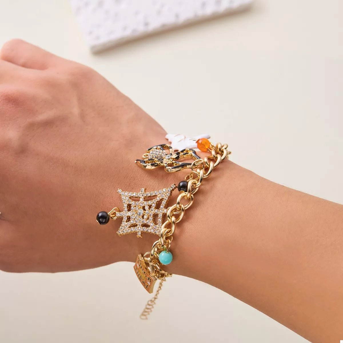 18K Gold - Plated Halloween Theme Bracelet - Style Chic Couture