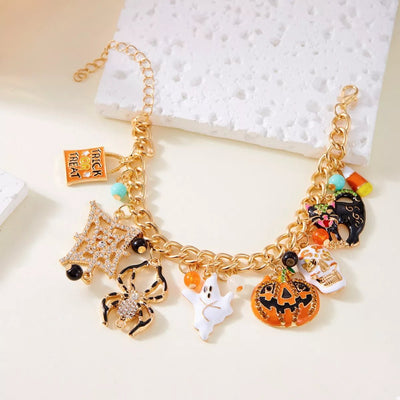18K Gold - Plated Halloween Theme Bracelet - Style Chic Couture