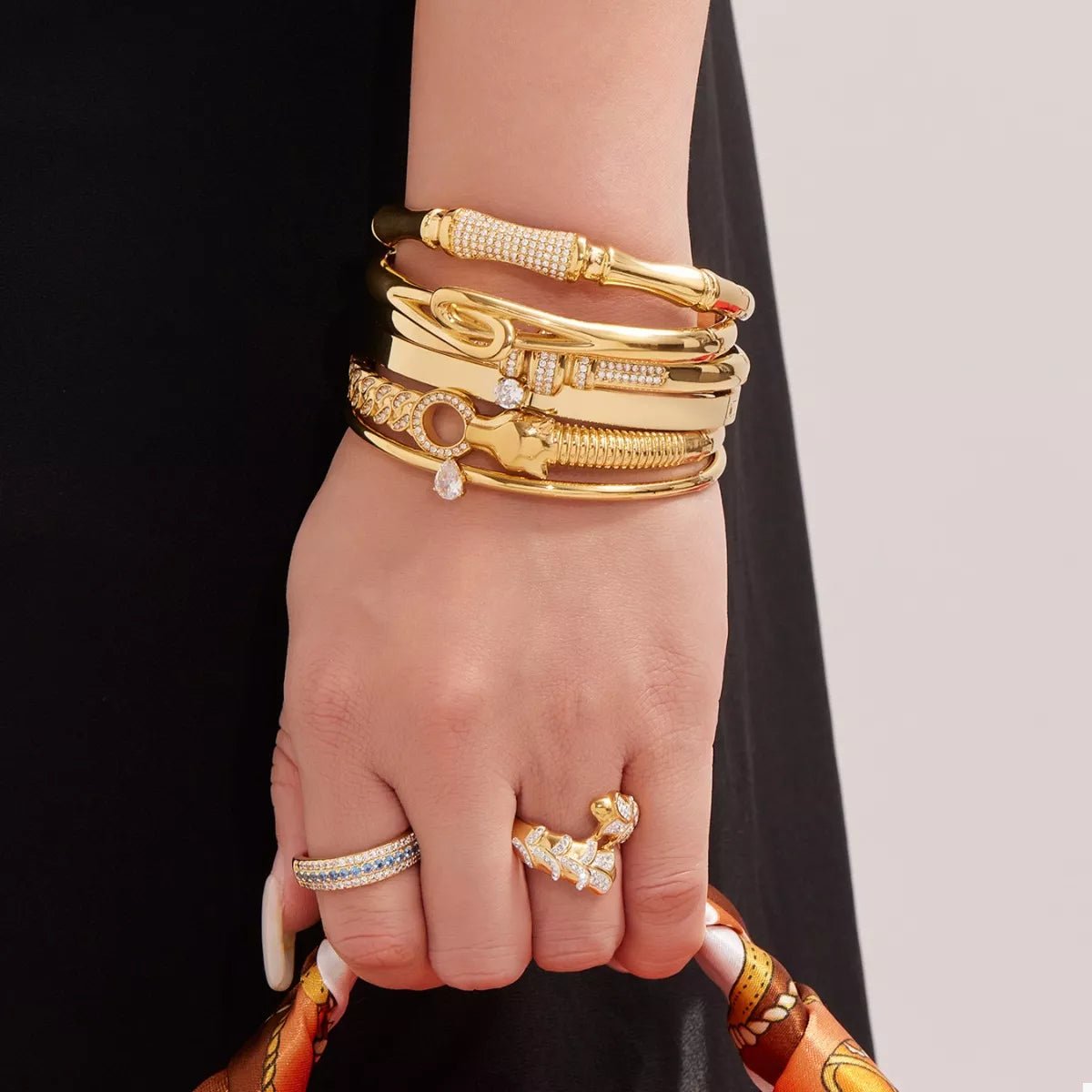 18K Gold - Plated Zircon Bracelet - Style Chic Couture