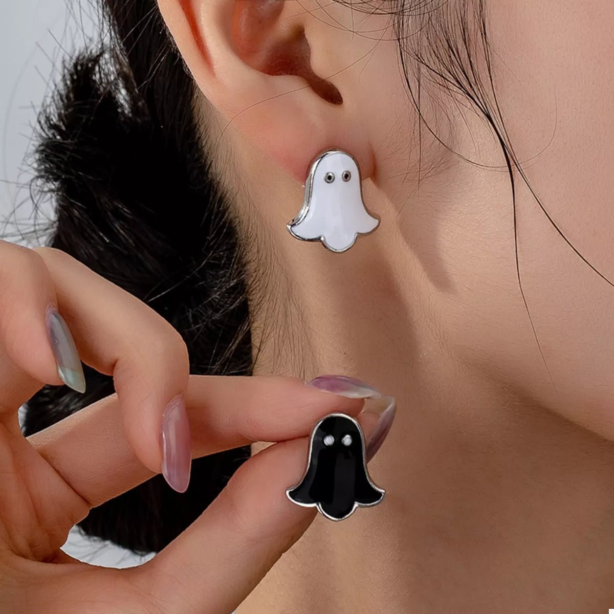 Halloween Ghost Stud Earrings Set
