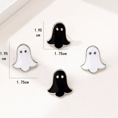 Halloween Ghost Stud Earrings Set