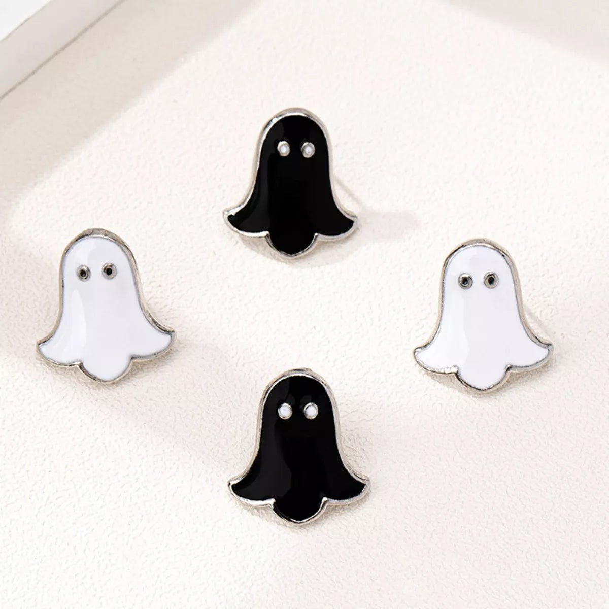 Halloween Ghost Stud Earrings Set