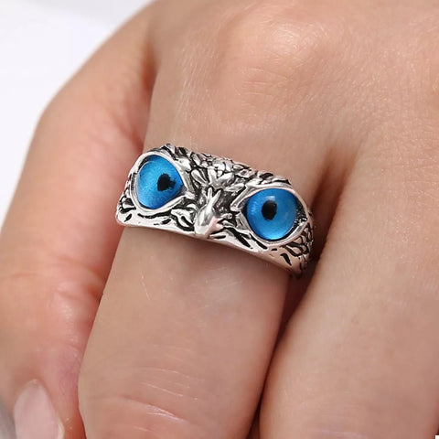 Alloy Owl Eyes Ring - Style Chic Couture