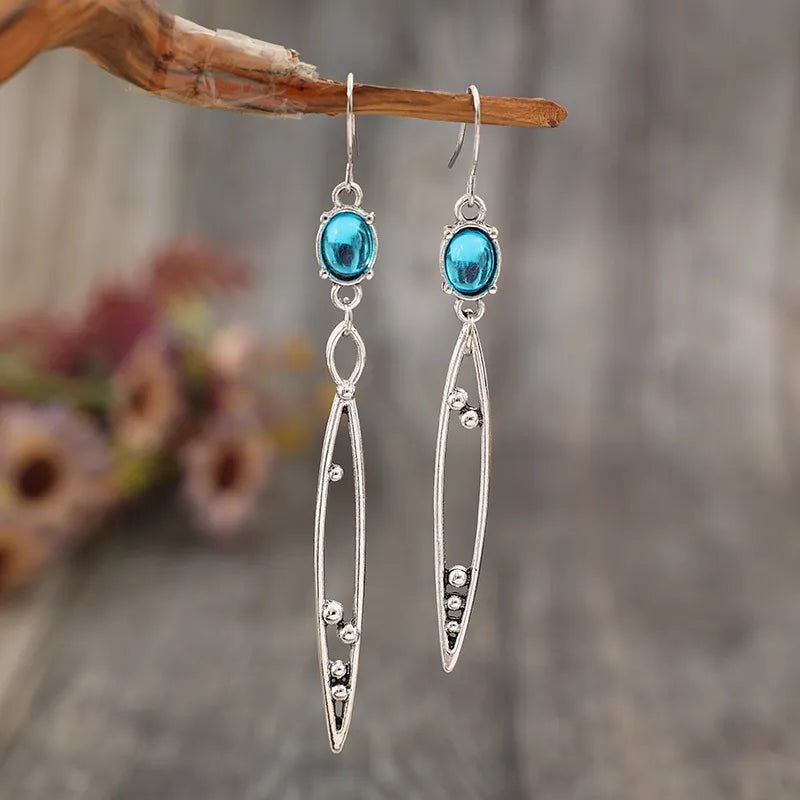 Alloy Rhinestone Asymmetric Earrings - Style Chic Couture