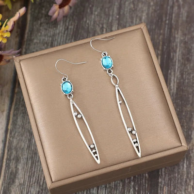 Alloy Rhinestone Asymmetric Earrings - Style Chic Couture