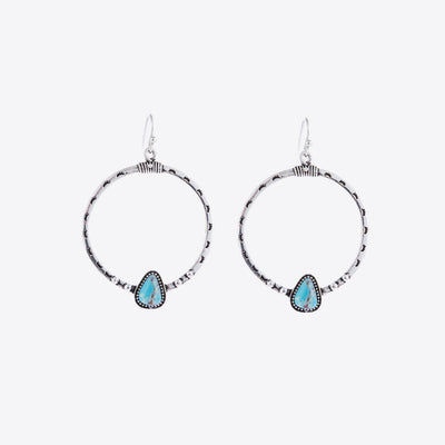 Artificial Turquoise Drop Earrings - Style Chic Couture