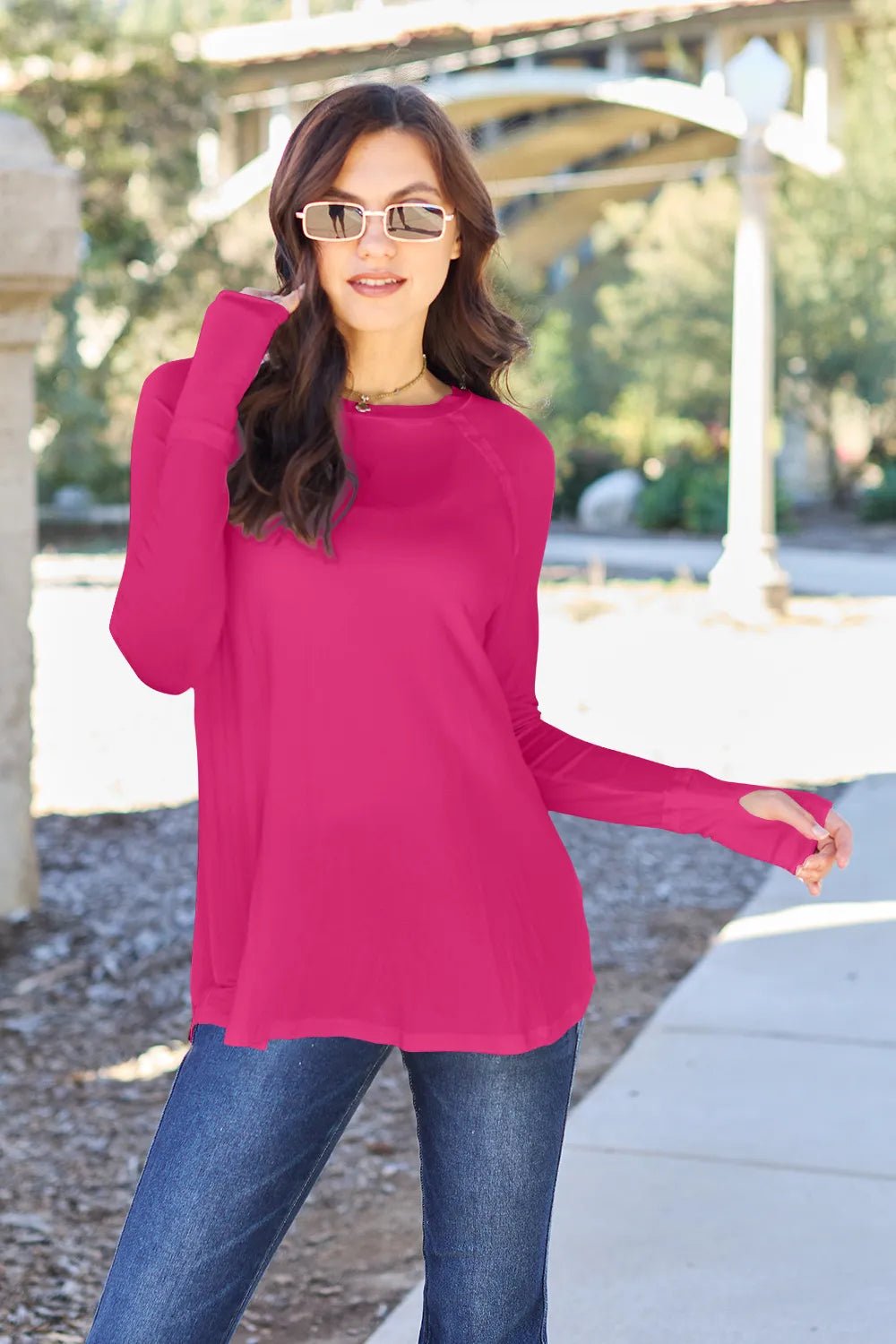 Basic Bae Full Size Round Neck Long Sleeve T-Shirt - Style Chic Couture