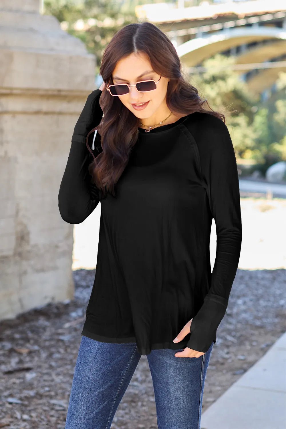 Basic Bae Full Size Round Neck Long Sleeve T-Shirt - Style Chic Couture