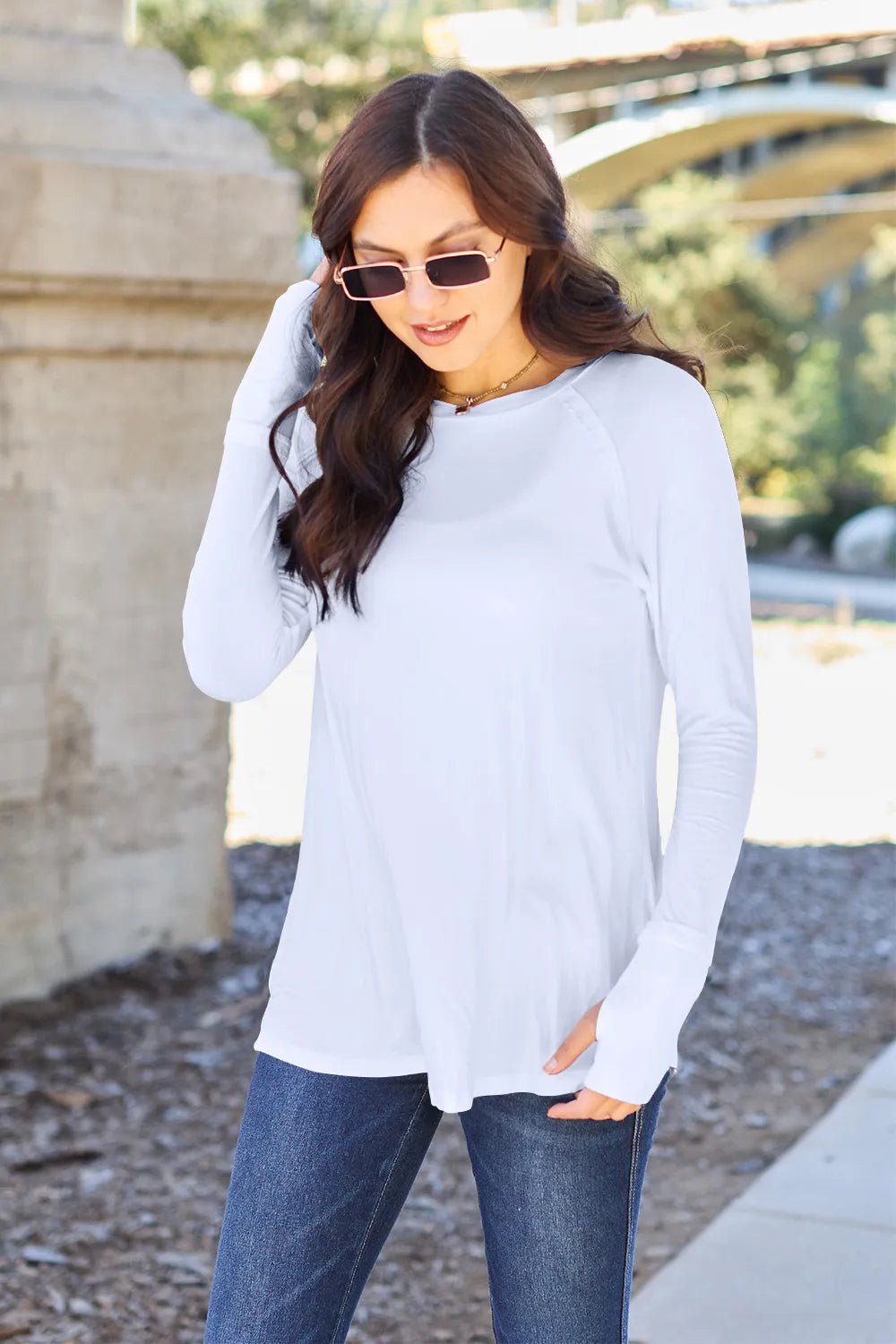 Basic Bae Full Size Round Neck Long Sleeve T-Shirt - Style Chic Couture