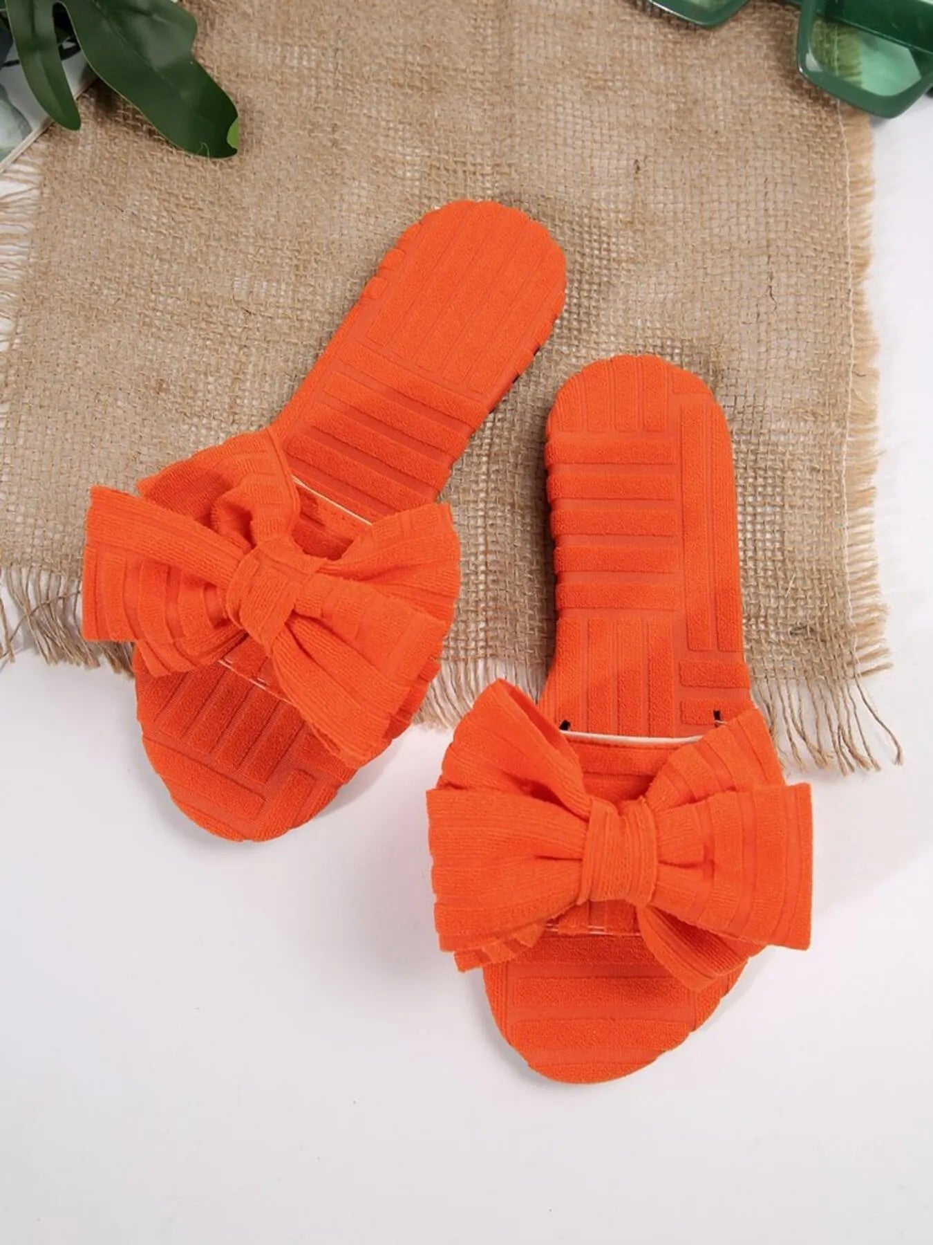 Bow Knot Open Toe Slippers - Cozy Slip-Ons for Ultimate Comfort!
