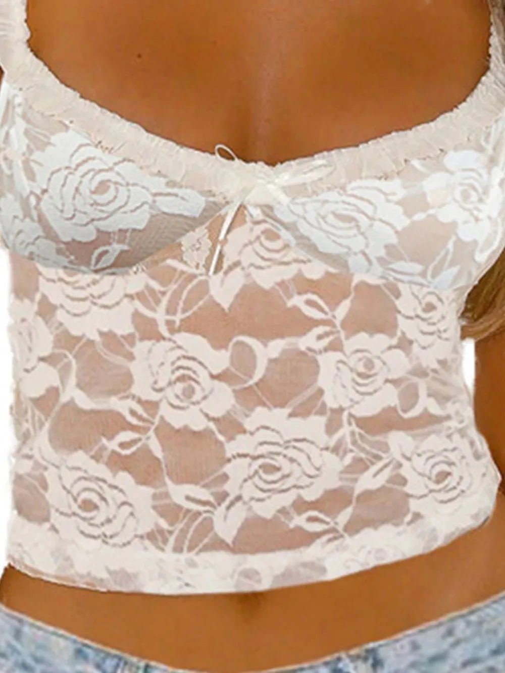 Bow Lace Cami - Style Chic Couture