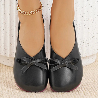 Bow Round Toe Flats Slip - Ons - Style Chic Couture