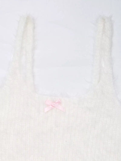 Bow Scoop Neck Cropped Cami - Style Chic Couture