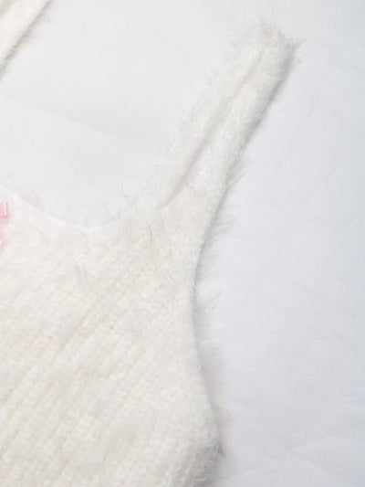 Bow Scoop Neck Cropped Cami - Style Chic Couture