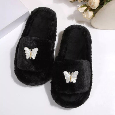 Butterfly Open Toe Slippers - Style Chic Couture