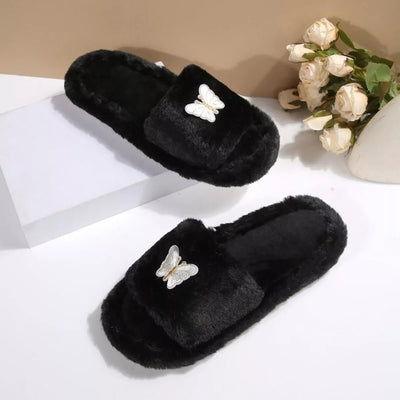 Butterfly Open Toe Slippers - Style Chic Couture