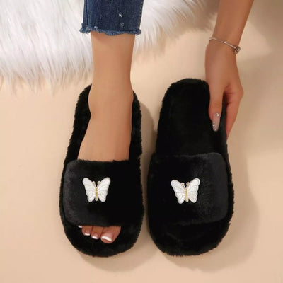 Butterfly Open Toe Slippers - Style Chic Couture