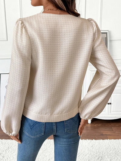 Button - Front Jacket with Pocket Details - Style Chic Couture