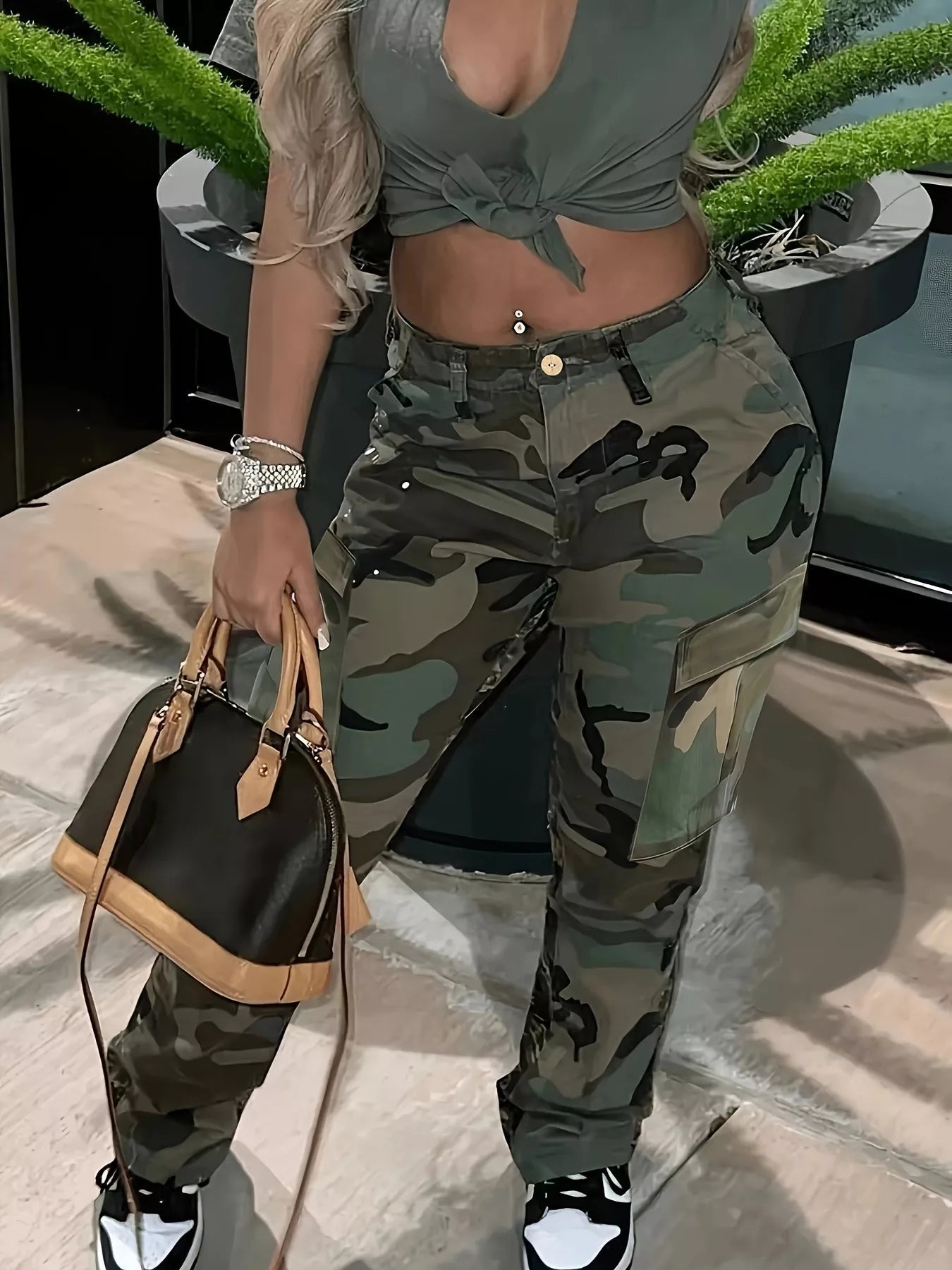 Stealthy Style: Camo Cargo Pants