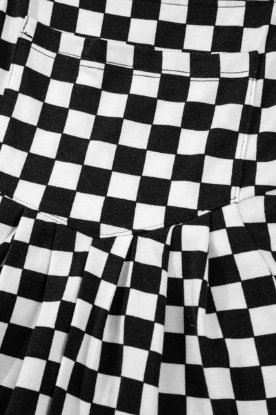 Checkered Print Pocketed Wide Leg Jumpsuit - Style Chic Couture