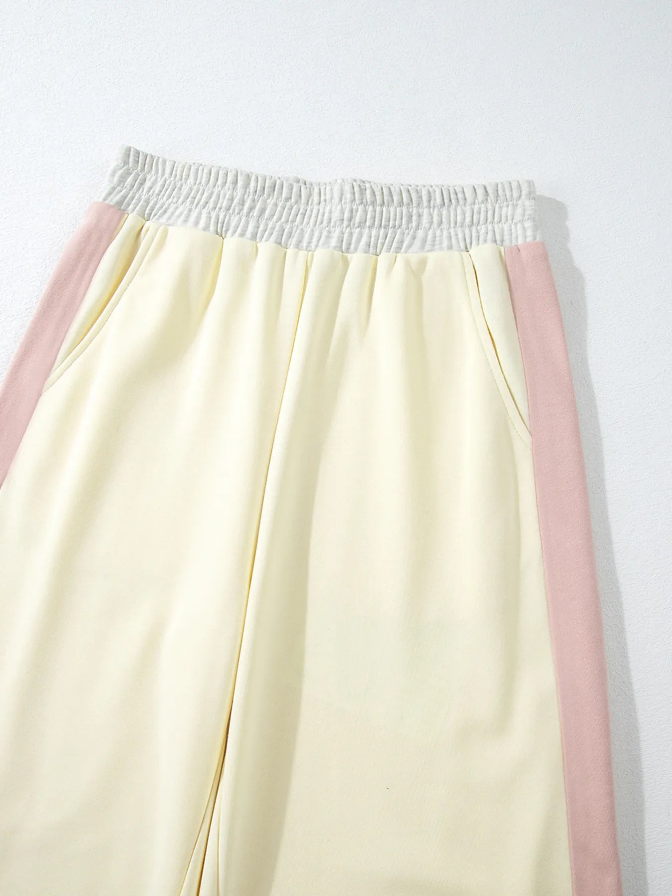 Color Block Round Neck Top and Pants Set - Style Chic Couture