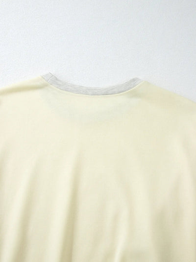 Color Block Round Neck Top and Pants Set - Style Chic Couture