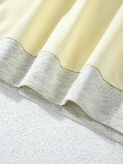 Color Block Round Neck Top and Pants Set - Style Chic Couture