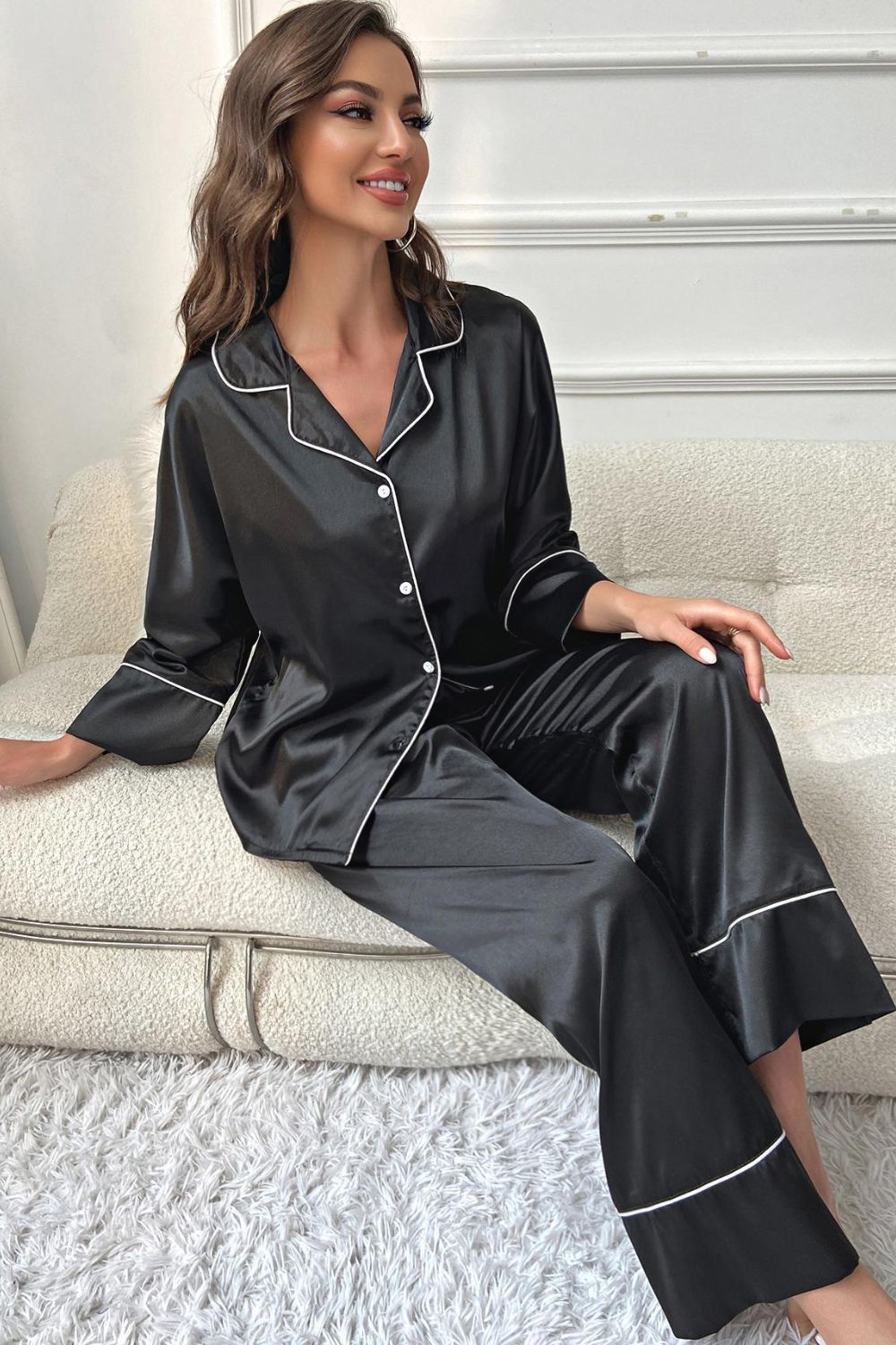 Ultra Chic Button-Up Pajama Set