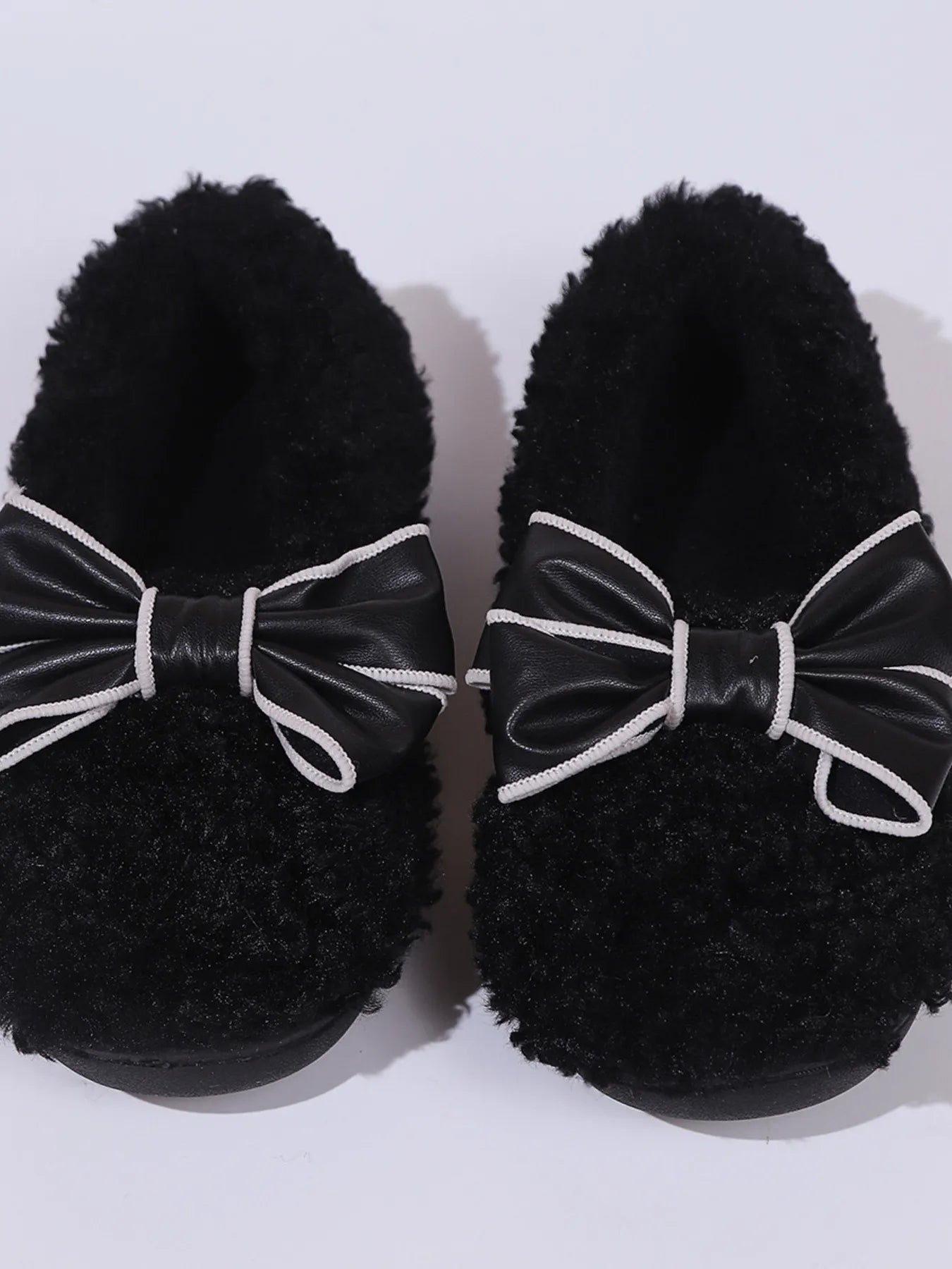 Cozy Bow-Knot Fluffy Indoor Slippers