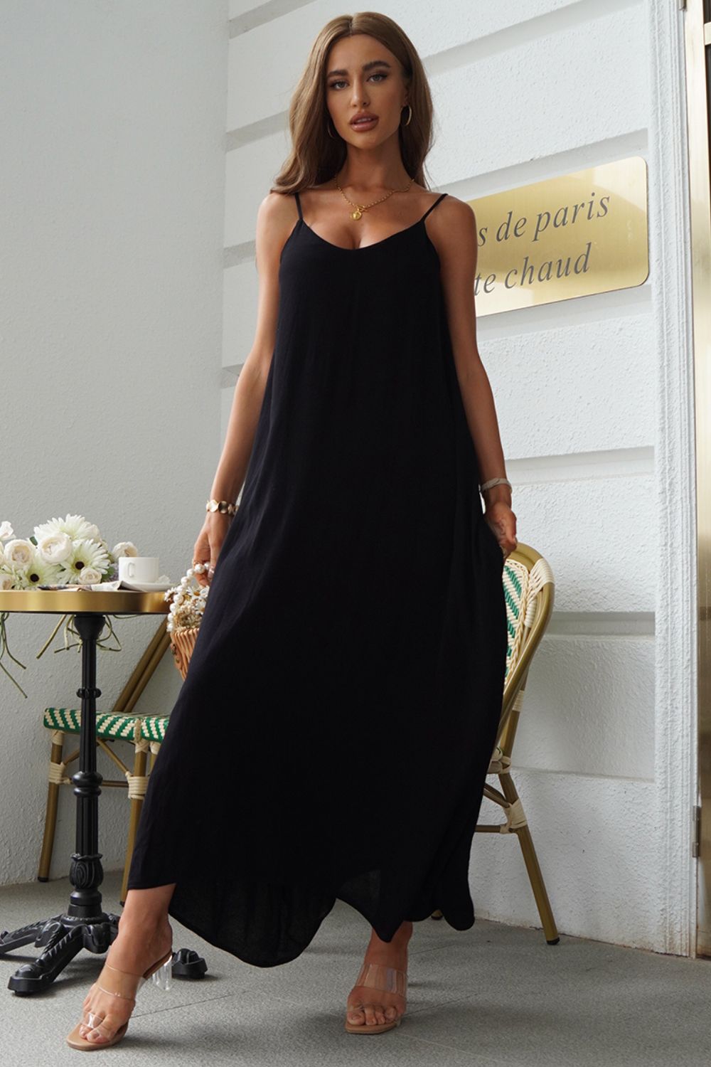 Devine Spaghetti Strap Maxi Dress - Style Chic Couture