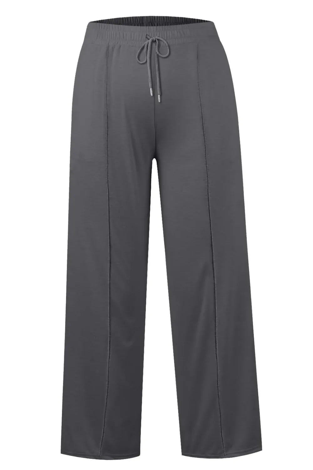 Drawstring Elastic Waist Wide Leg Pants - Style Chic Couture