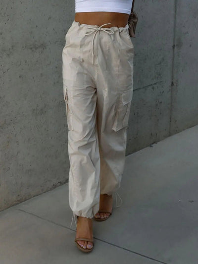 Drawstring Pants with Pockets - Style Chic Couture