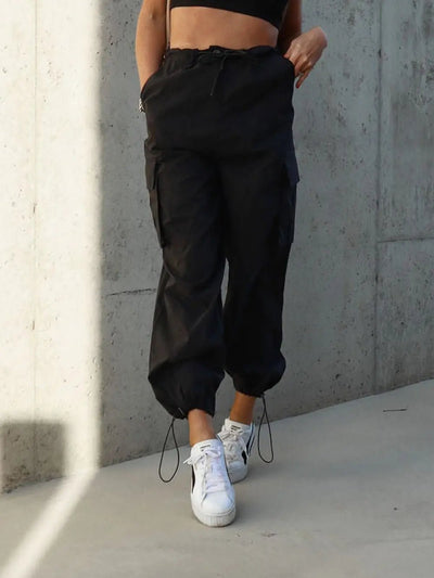 Drawstring Pants with Pockets - Style Chic Couture