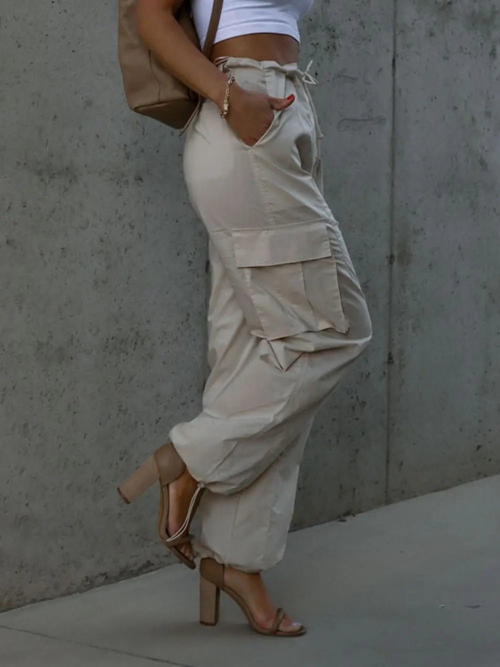 Drawstring Pants with Pockets - Style Chic Couture