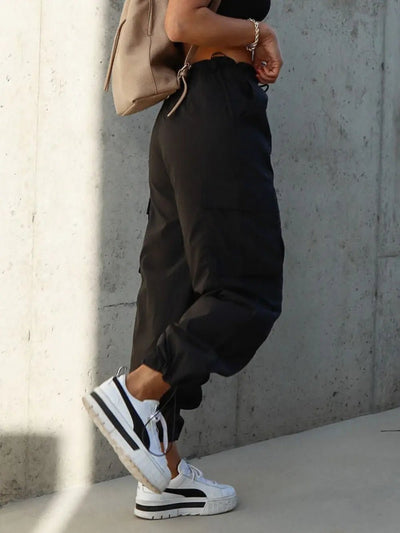 Drawstring Pants with Pockets - Style Chic Couture