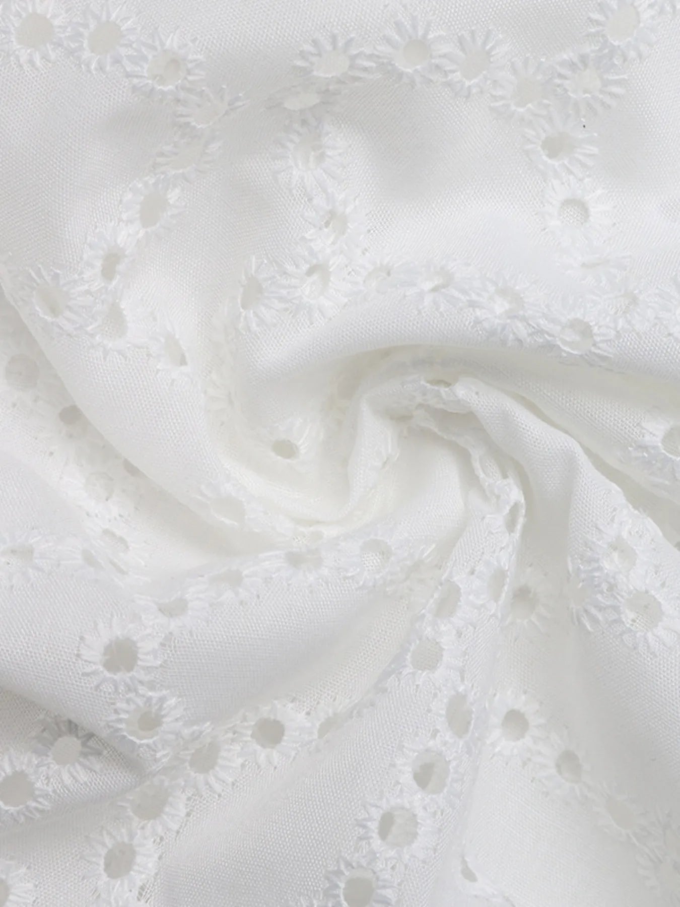 Eyelet Cutout Off - Shoulder Blouse - Style Chic Couture