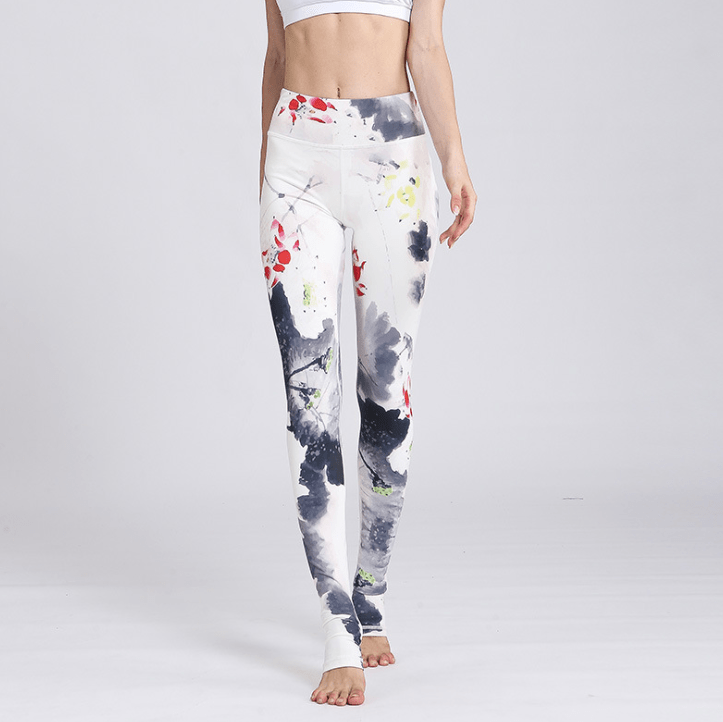 Stylish Printed Yoga Leggings for Women - Gym Fitness Tights