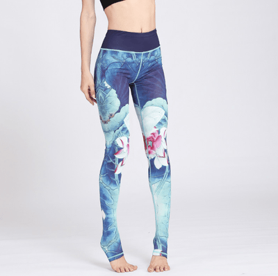 Stylish Printed Yoga Leggings for Women - Gym Fitness Tights