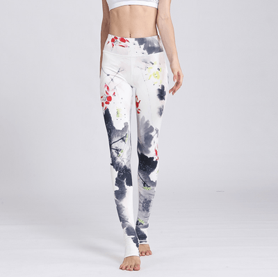 Stylish Printed Yoga Leggings for Women - Gym Fitness Tights