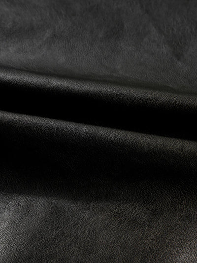 Faux Leather Buttoned Front Boxy Jacket - Style Chic Couture