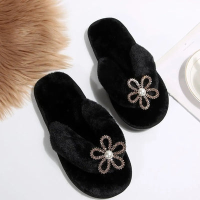 Flower Toe Post Flats Slippers - Style Chic Couture