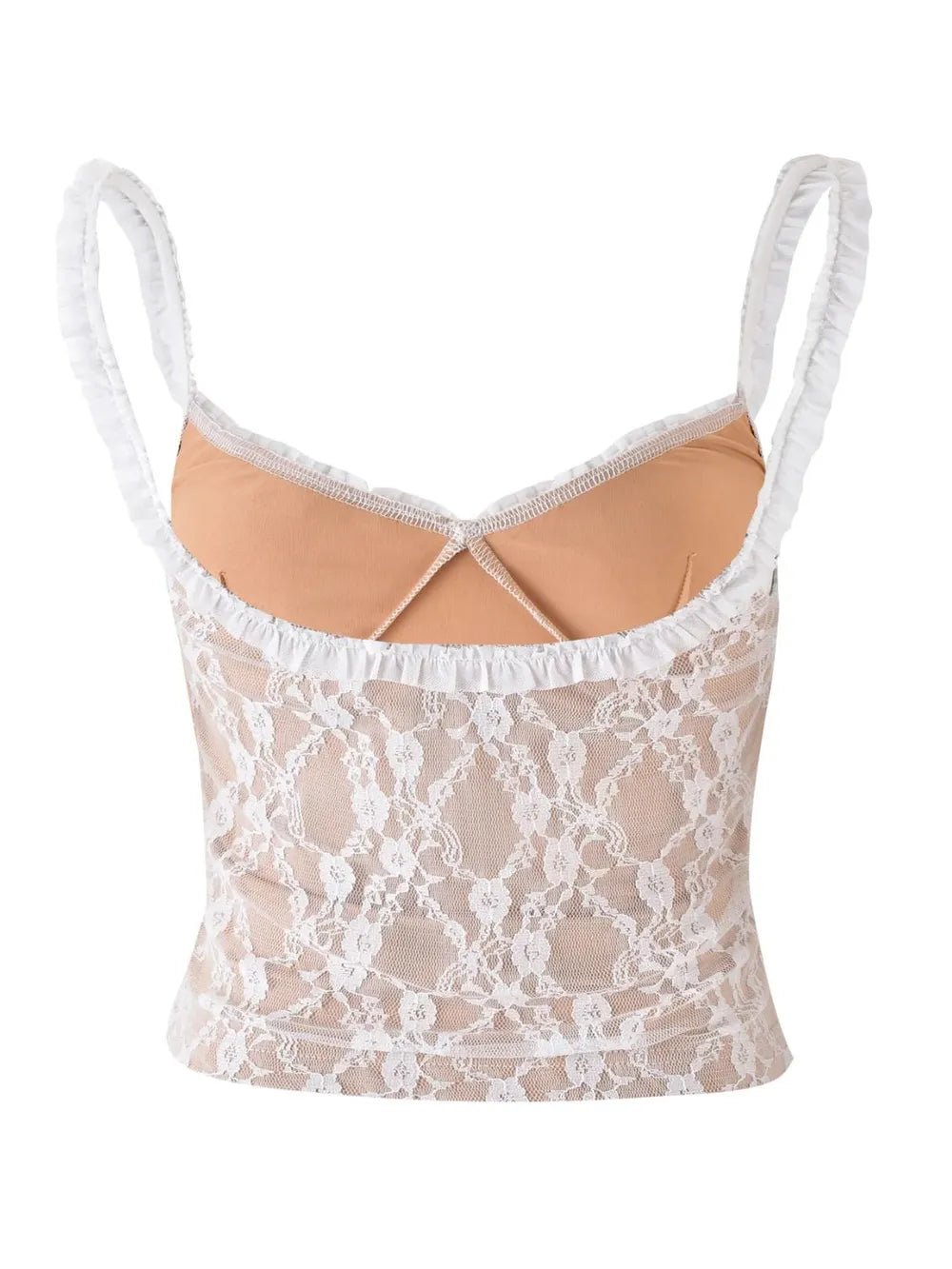 Frill Bow Lace Cami - Style Chic Couture