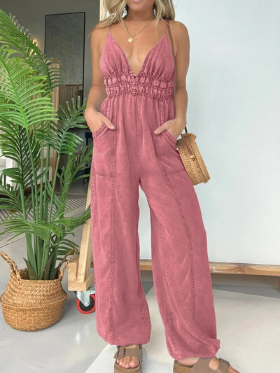 Full Size Wide Leg Jumpsuit Plus Size - Style Chic Couture