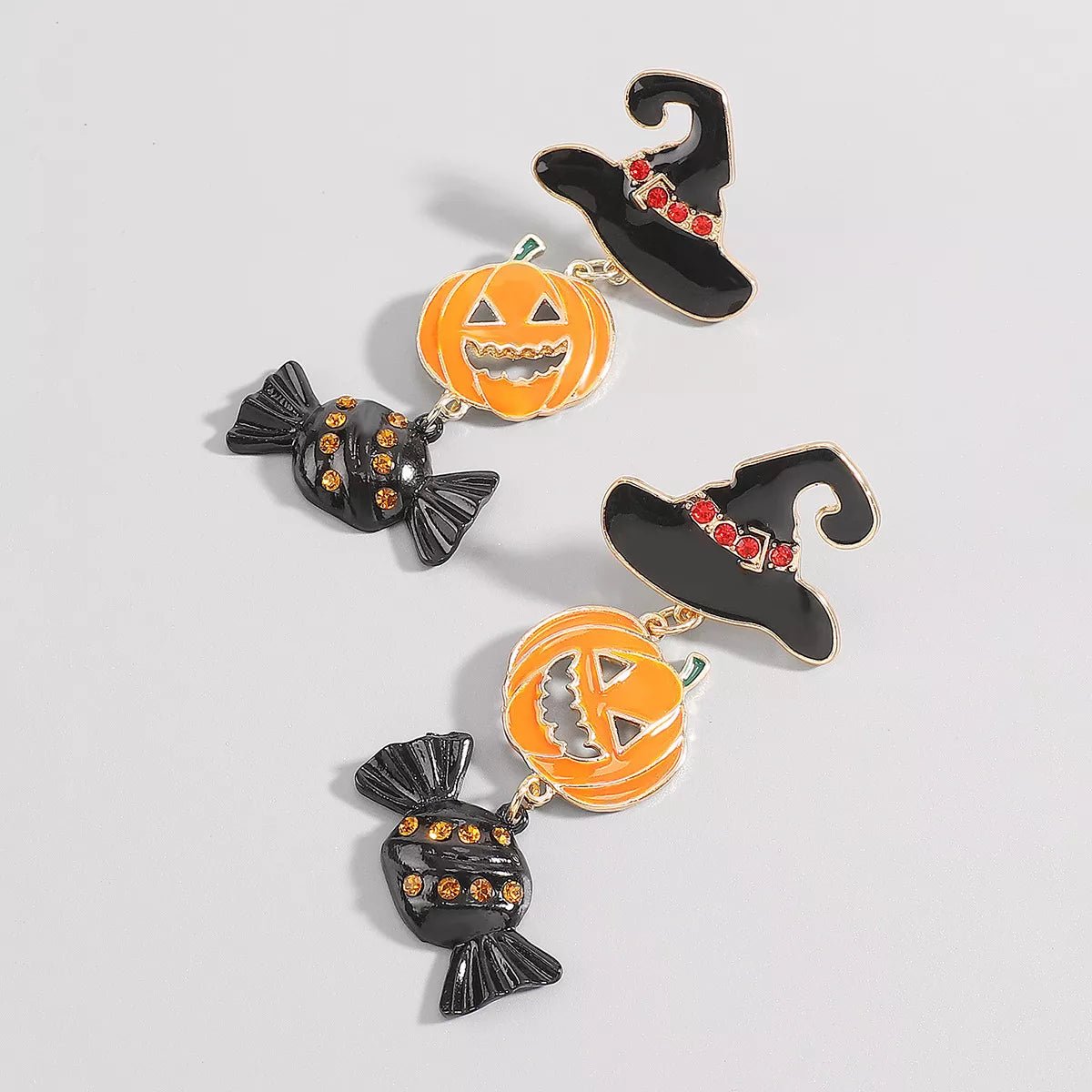 Halloween Gold Pumpkin Earrings