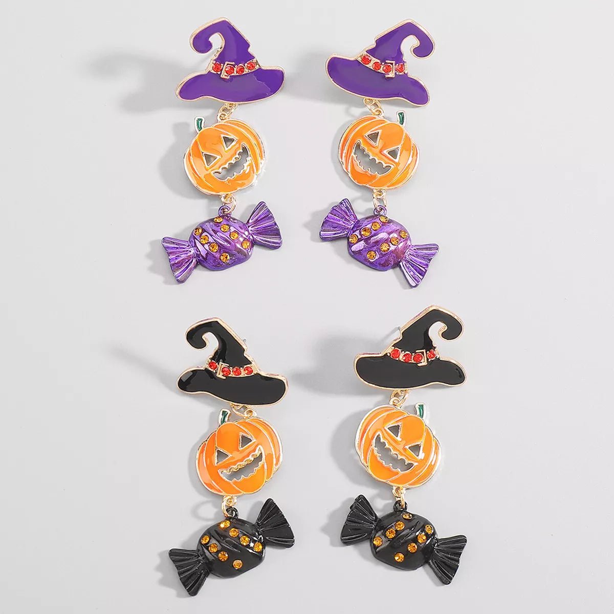 Halloween Gold Pumpkin Earrings