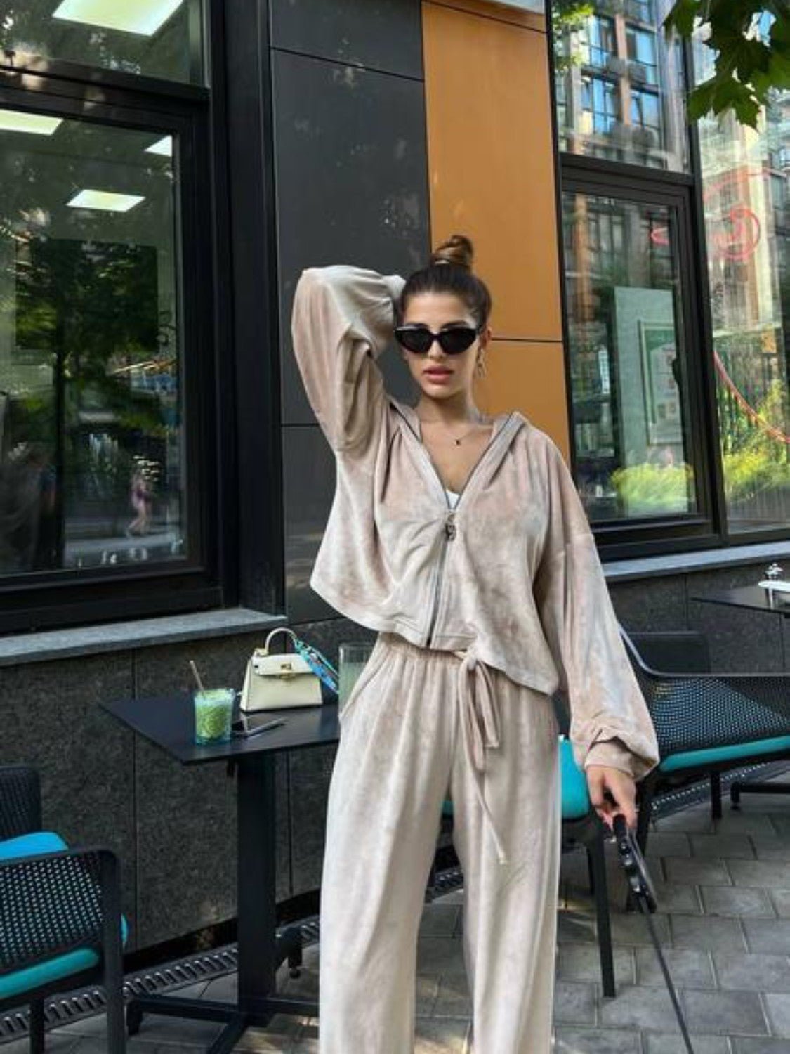 Hooded Jacket and Pants Set - Style Chic Couture